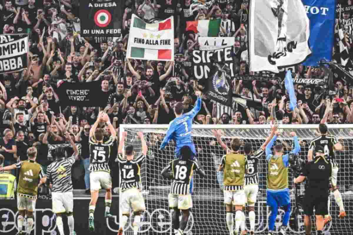 Curva Juventus vittoria