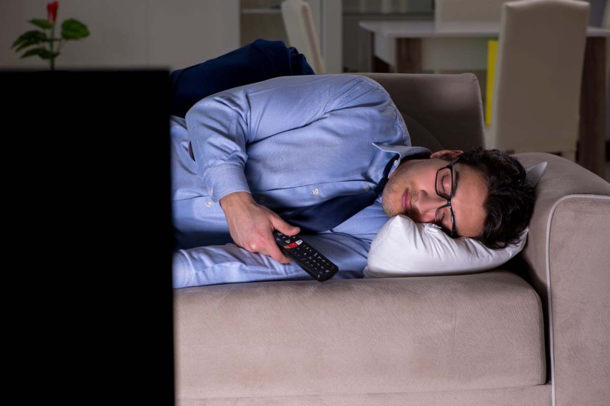 Pericoli del sonno davanti alla tv