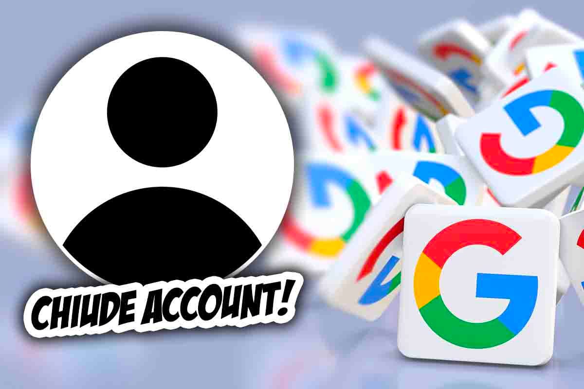 Google cancellare account email